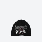 Double Star Badge Knit Beanie